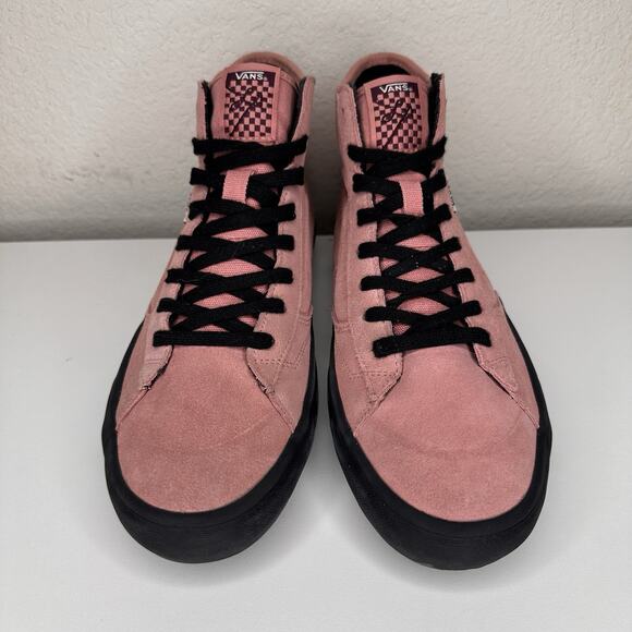 Vans Lizzie Rosette Pink Black Suede Skate Shoes Women’s Size 10.5 Mens 9 - Picture 4 of 8